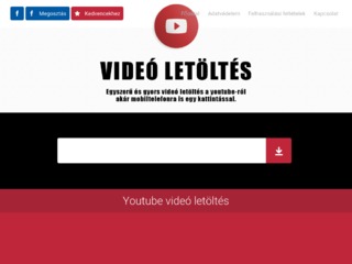 Részletek : Youtube letöltés