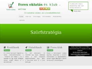 Forex oktatás és klub - Devizatőzsde tanfolyam